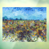 Vincent van Gogh - Green Vineyard Raamsticker (Vel 3)