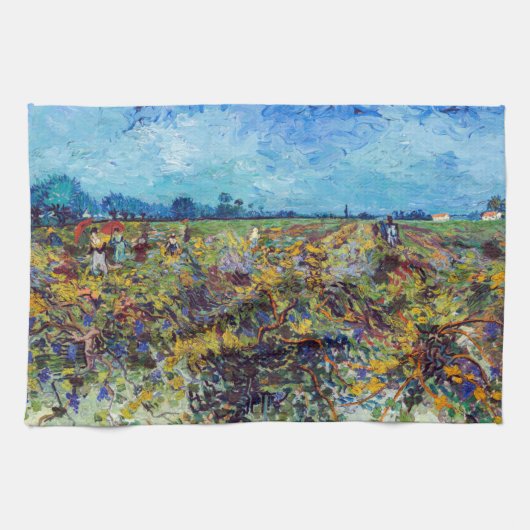 Vincent van Gogh - Green Vineyard Theedoek (Horizontaal)