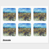 Vincent van Gogh - Green Vineyard Vierkante Sticker (Vel)