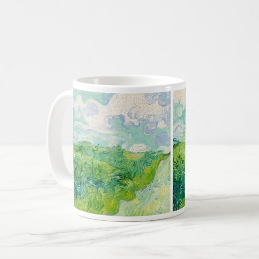 Vincent van Gogh - Green Wheat Field, Auvers Koffiemok (Voorkant links)
