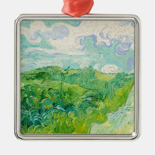 Vincent van Gogh - Green Wheat Field, Auvers Metalen Ornament (Voorkant)