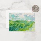 Vincent van Gogh - Green Wheat Field, Auvers Notitiekaartje (Voorkant / Achterkant in situ)