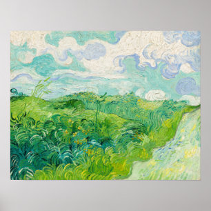 Vincent van Gogh - Green Wheat Field, Auvers Poster