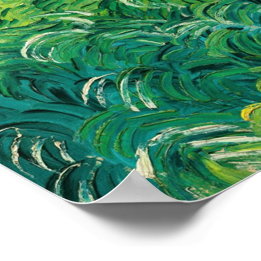 Vincent van Gogh - Green Wheat Field, Auvers Poster (Hoek)