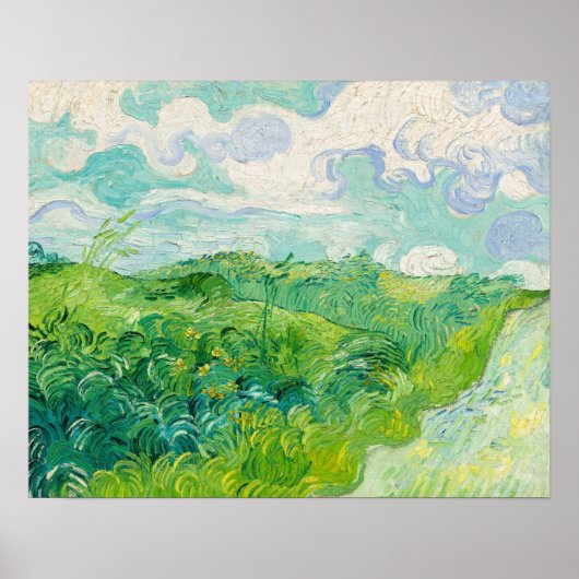 Vincent van Gogh - Green Wheat Field, Auvers Poster (Voorkant)