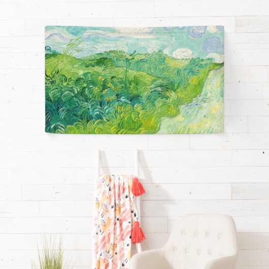 Vincent van Gogh - Green Wheat Field, Auvers Spandoek (Insitu)