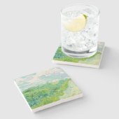 Vincent van Gogh - Green Wheat Field, Auvers Stenen Onderzetter (Zijkant)