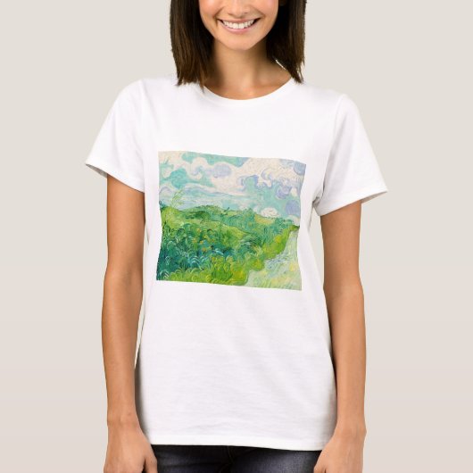 Vincent van Gogh - Green Wheat Field, Auvers T-shirt (Voorkant)