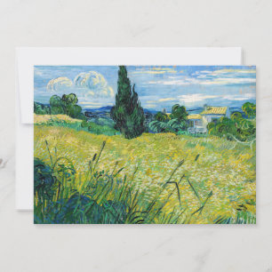 Vincent van Gogh - Green Wheat Field met Cypress Bedankkaart