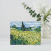 Vincent van Gogh - Green Wheat Field met Cypress Briefkaart (Staand voorkant)