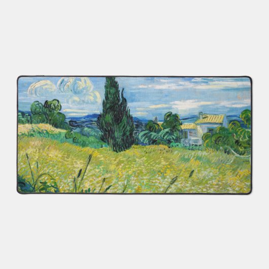 Vincent van Gogh - Green Wheat Field met Cypress Bureaumat (Voorkant)
