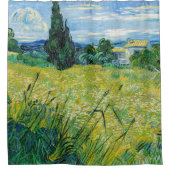 Vincent van Gogh - Green Wheat Field met Cypress Douchegordijn (Voorkant)
