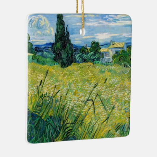 Vincent van Gogh - Green Wheat Field met Cypress Keramisch Ornament (Rechts)