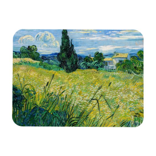 Vincent van Gogh - Green Wheat Field met Cypress Magneet (Horizontaal)
