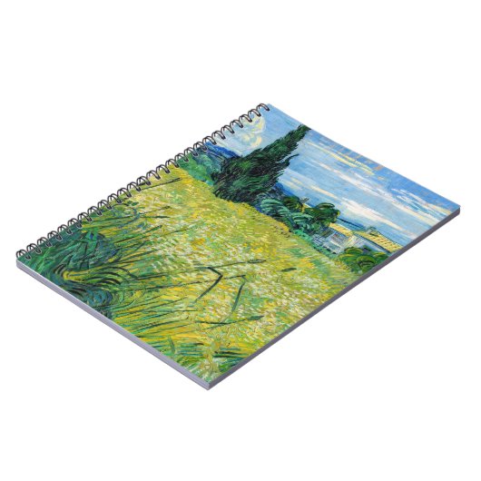 Vincent van Gogh - Green Wheat Field met Cypress Notitieboek (Linkerzijde)