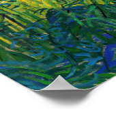 Vincent van Gogh - Green Wheat Field met Cypress Poster (Hoek)