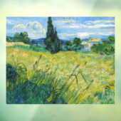 Vincent van Gogh - Green Wheat Field met Cypress Raamsticker (Vel 3)