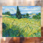 Vincent van Gogh - Green Wheat Field met Cypress Raamsticker (Vel 2)