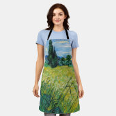 Vincent van Gogh - Green Wheat Field met Cypress Schort (Gedragen)