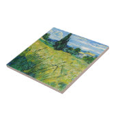 Vincent van Gogh - Green Wheat Field met Cypress Tegeltje (Zijkant)