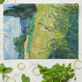 Vincent van Gogh - Green Wheat Field met Cypress Theedoek (Gevouwen)
