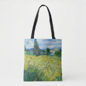 Vincent van Gogh - Green Wheat Field met Cypress Tote Bag (Voorkant)