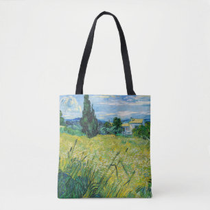 Vincent van Gogh - Green Wheat Field met Cypress Tote Bag