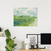 Vincent van Gogh Green Wheat Fields, Auvers Poster (Thuiskantoor)