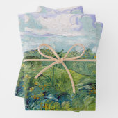 Vincent van Gogh Green Wheat Fields, Auvers Poster Inpakpapier Vel (In situ)