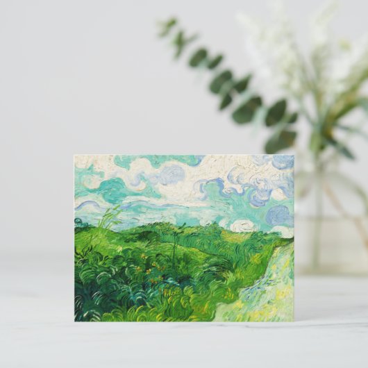  Vincent Van Gogh Green Wheat Fields Briefkaart (Staand voorkant)