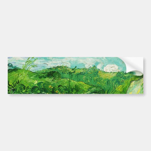  Vincent Van Gogh Green Wheat Fields Bumpersticker (Voorkant)