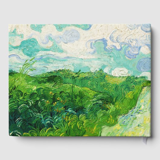 Vincent Van Gogh Green Wheat Fields Gastenboek (Achterkant)
