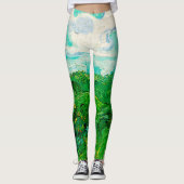 Vincent Van Gogh Green Wheat Fields Leggings (Voorkant)