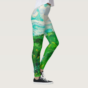  Vincent Van Gogh Green Wheat Fields Leggings