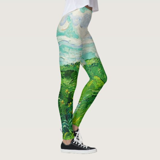 Vincent Van Gogh Green Wheat Fields Leggings (Rechts)