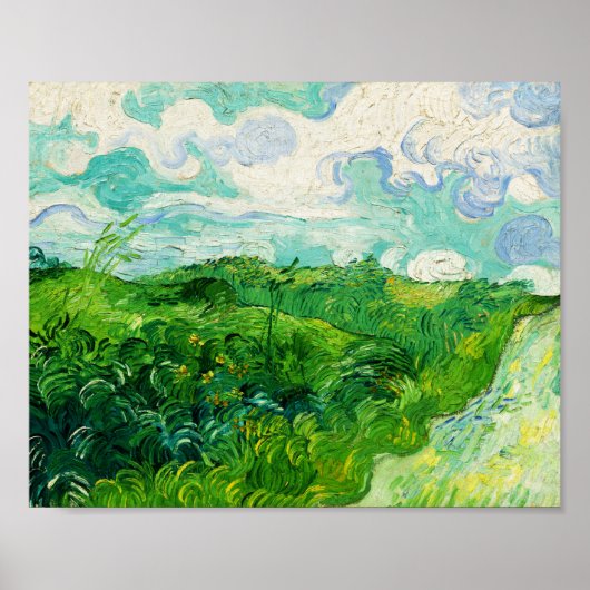 Vincent Van Gogh Green Wheat Fields Poster (Voorkant)