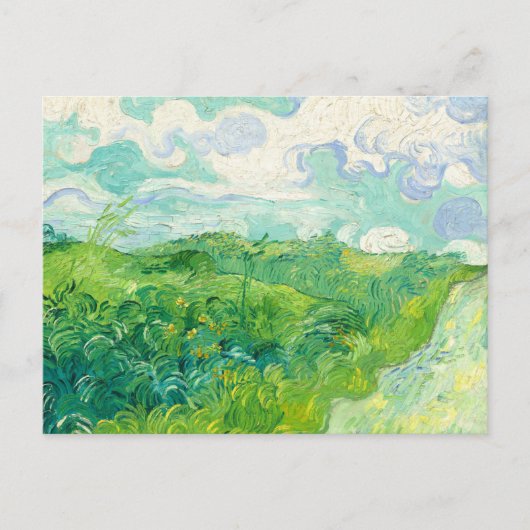 Vincent Van Gogh Green Wheatfield Briefkaart (Voorkant)