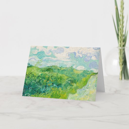Vincent van Gogh - Groen korenveld, Auvers Kaart (Voorkant)