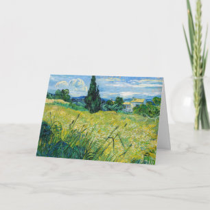 Vincent van Gogh - Groen korenveld met cipres Kaart