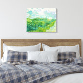Vincent van Gogh - Groen tarweveld, Auvers Canvas Afdruk (Insitu (Slaapkamer))