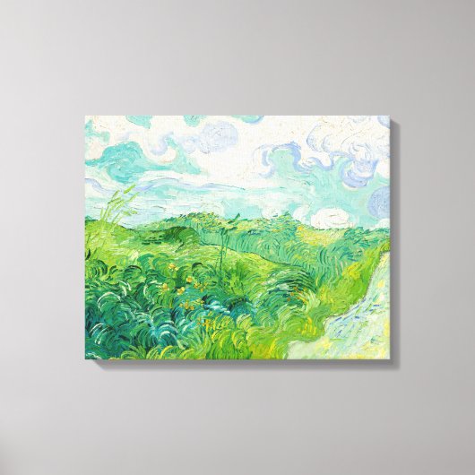 Vincent van Gogh - Groen tarweveld, Auvers Canvas Afdruk (Voorkant)