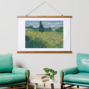 Vincent van Gogh, Groen tarweveld met cipres Hangend Wandkleed