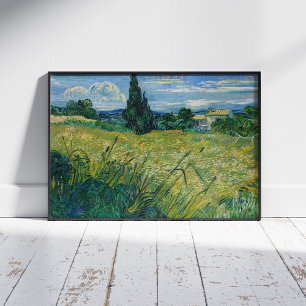 Vincent van Gogh, Groen tarweveld met cipres Poster