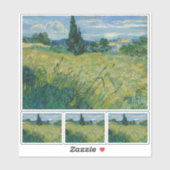 Vincent van Gogh, Groen tarweveld met cipres Sticker (Vel)