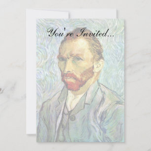 Vincent Van Gogh - Groen Zelfportret Kunstschilder Kaart