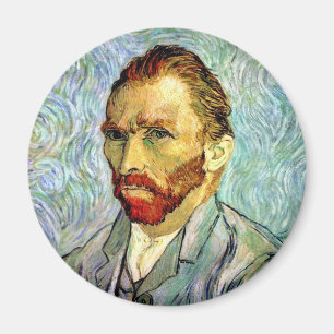 Vincent Van Gogh - Groen Zelfportret Kunstschilder Magneet