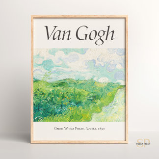 Vincent van Gogh Groene Tarwevelden Kunstdruk Poster