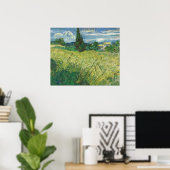 Vincent van Gogh Groene Veld Schilderij Print (Thuiskantoor)