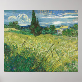 Vincent van Gogh Groene Veld Schilderij Print