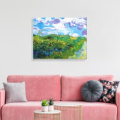 Vincent van Gogh - groene warmtevelden in auvers Canvas Afdruk (Insitu (Woonkamer))